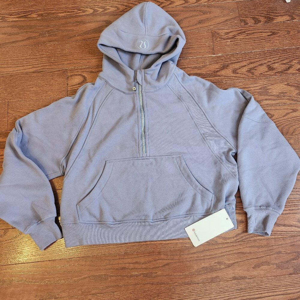 NWT Lululemon Scuba Oversized Half-Zip Hoodie Light Purple Violet M/L RARE